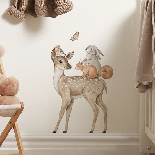 Forest Animal Wall Stickers for Kids Room