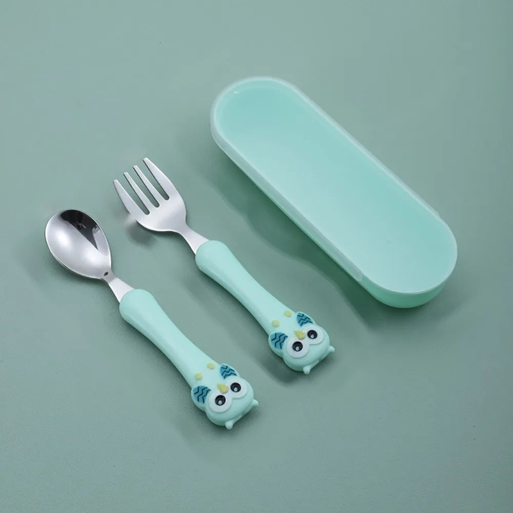 MiniMeal Set – 3-delige roestvrijstalen kinderbestekset