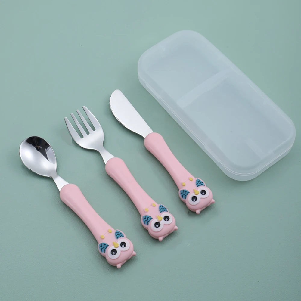 MiniMeal Set – 3-delige roestvrijstalen kinderbestekset