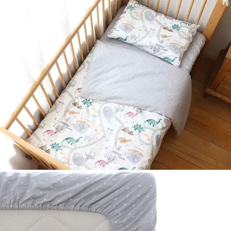 Parure de lit 3 pièces pour lit de bébé – 100 % coton
