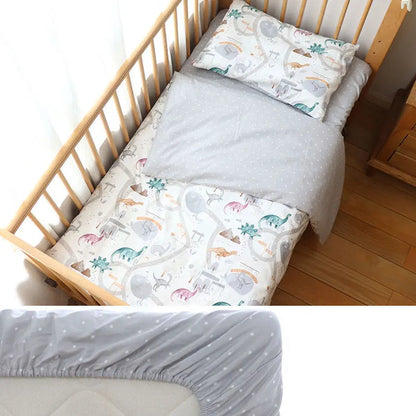 Parure de lit 3 pièces pour lit de bébé – 100 % coton