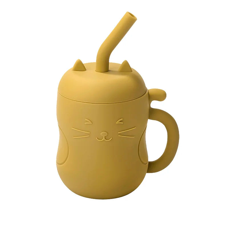 SippiCup – Vaso de silicona antigoteo con pajita y snacks