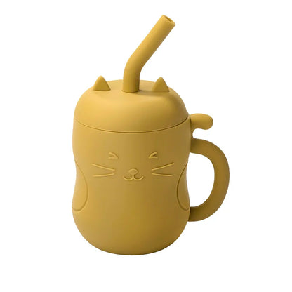 SippiCup – Vaso de silicona antigoteo con pajita y snacks