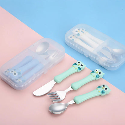 MiniMeal Set – 3-delige roestvrijstalen kinderbestekset