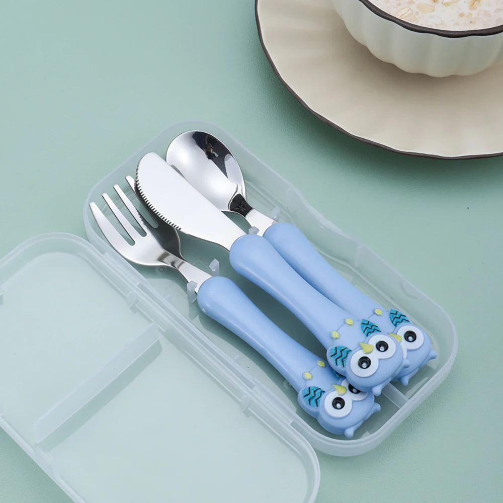 MiniMeal Set – 3-delige roestvrijstalen kinderbestekset
