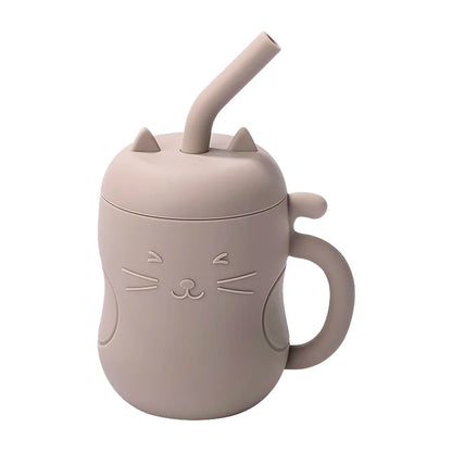 SippiCup – Vaso de silicona antigoteo con pajita y snacks