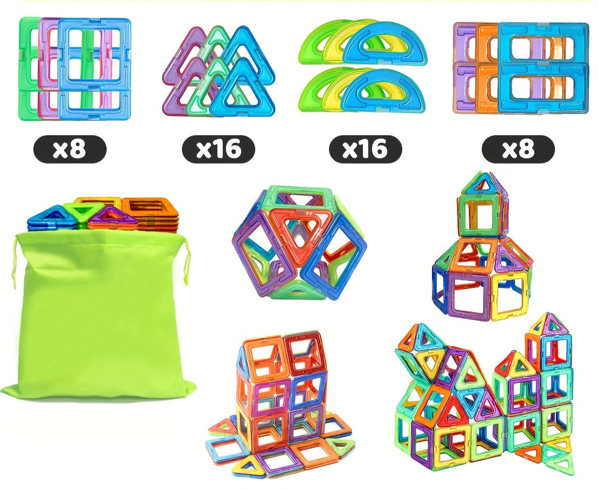 Magnetische bouwstenen - 48 tot 68 stuks