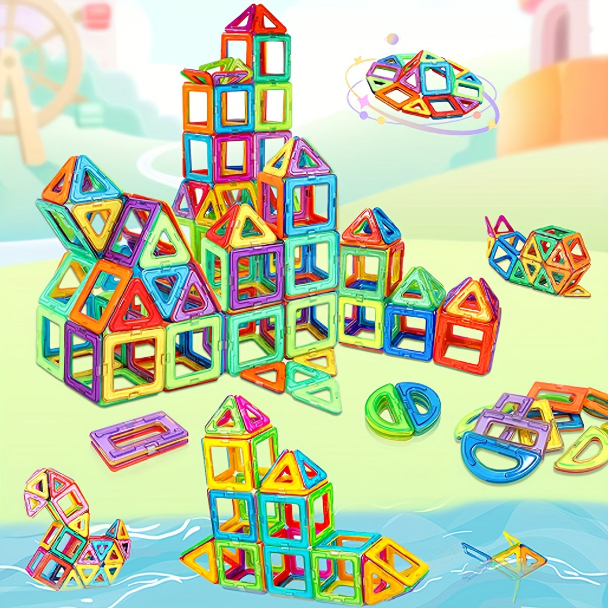 Magnetische bouwstenen - 48 tot 68 stuks
