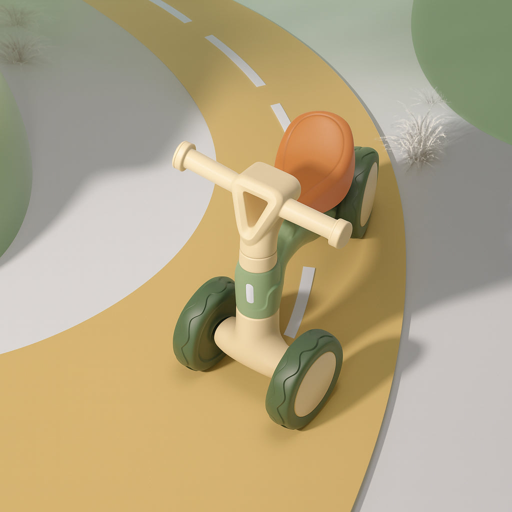 4-wielige loopfiets voor kinderen